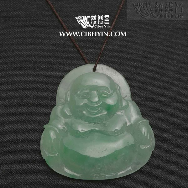 翡翠彌勒佛挂墜