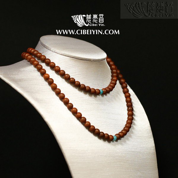 소엽자단 108 염주 - 8mm
