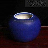 霽藍蘋果樽
