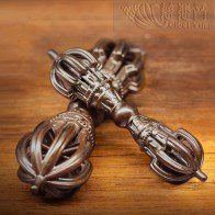 銅質九股金剛杵-14cm