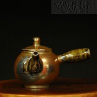金菩提宗師款茶壺 台灣手工柴燒-34