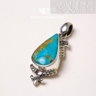 천연 터키석 은펜던트 - 271