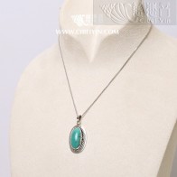 천연 터키석 은펜던트 - 861