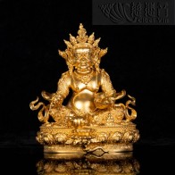黃財神佛像（10cm）