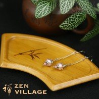 淡水珍珠925銀耳環-淡紫