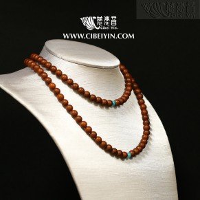 소엽자단 108 염주 - 8mm