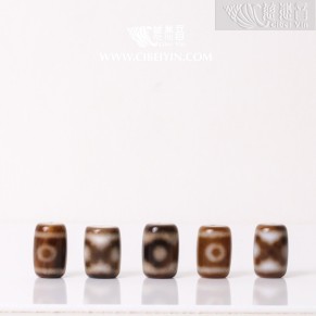 天珠（褐） -15mm-隨機出貨