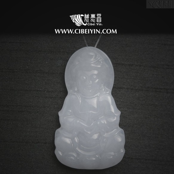 寶瓶觀音翡翠挂墜-2131