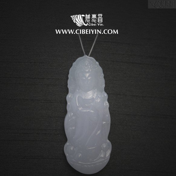 觀音翡翠挂墜-2347