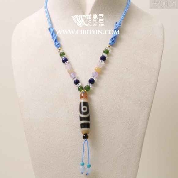 兩眼天珠項鍊 -38mm- 隨機出貨