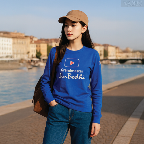 진푸티 종사 YouTube 티셔츠 - 긴팔