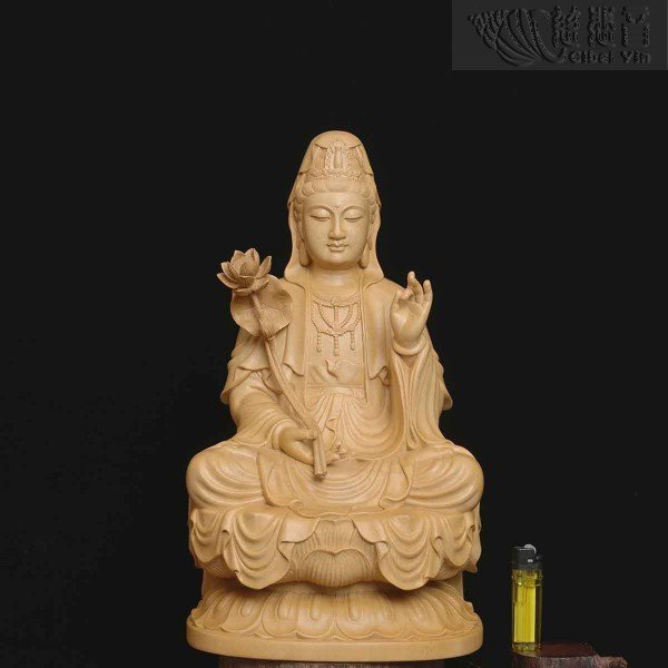 香樟木持蓮觀音