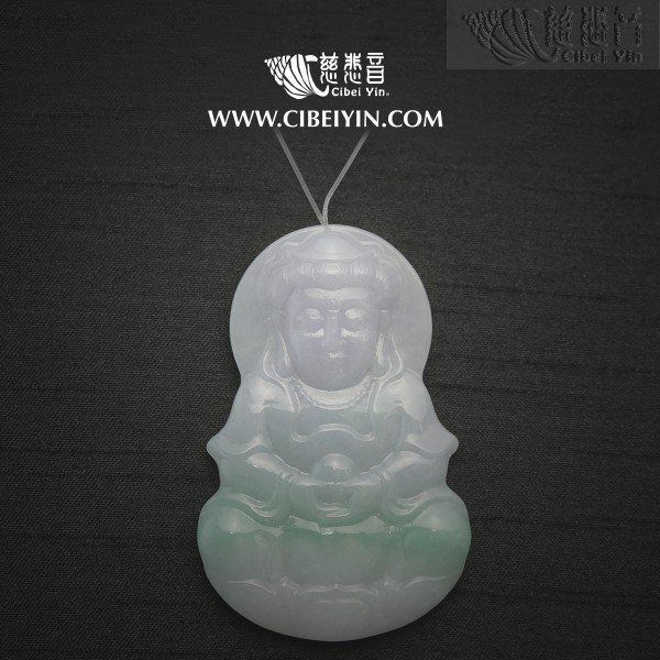 寶珠觀音翡翠挂墜-2383