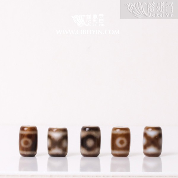 天珠（褐） -15mm-隨機出貨