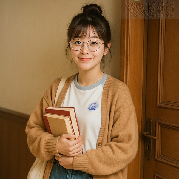 八卦內功-全棉圓領拉克蘭袖T恤-長袖