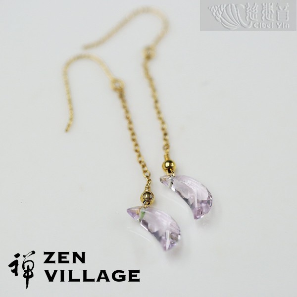紫水晶Gold Filled耳環