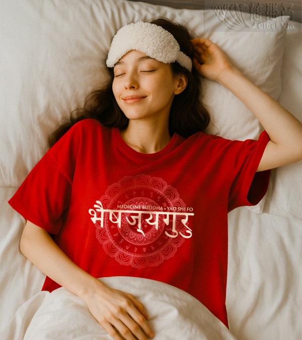 【國際版】藥師佛紅色T恤-短袖