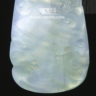 "大願"地藏王菩薩翡翠挂墜-2318