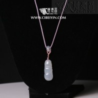 "竹節"翡翠項鍊-18