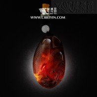 "虎嘯"瑪瑙手把件(中)-017