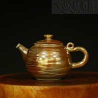 金菩提宗師款茶壺 台灣手工柴燒-45