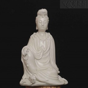 "寶珠自在"德化白瓷觀音像—金菩提宗師典藏