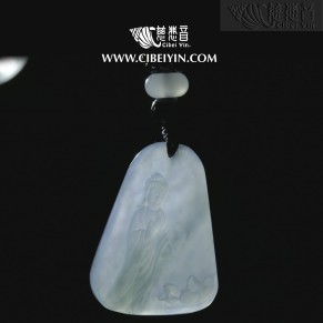 "花開見佛"釋迦摩尼佛翡翠掛墜-2337