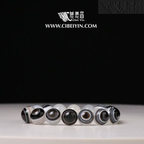 天然天眼珠瑪瑙手串-14mm