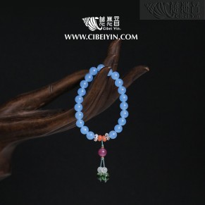 自在-海藍寶手串 (8mm)