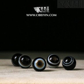 天然瑪瑙天眼珠A級單顆(12mm)