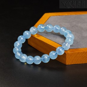 海藍寶手串-寶石級一級品8.5-9mm