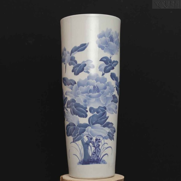 青花瓷"花開富貴"瓶