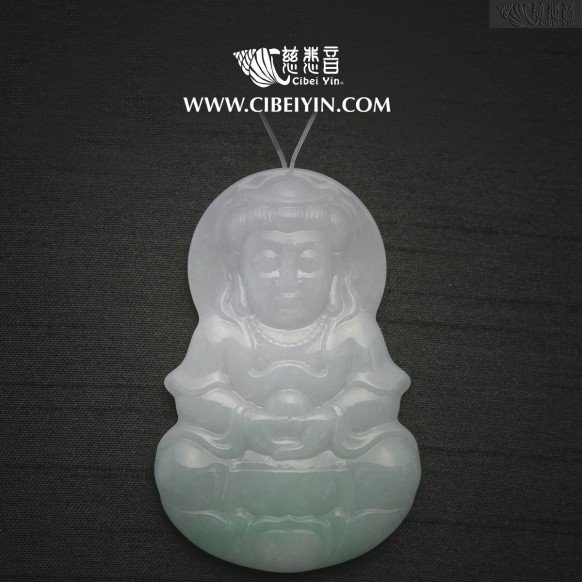 寶珠觀音翡翠挂墜-2384