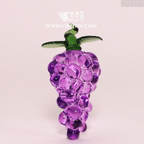 "多福"琉璃葡萄擺件