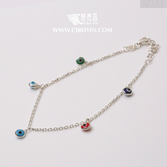 簡約金剛眼手鍊-彩色 (5mm)