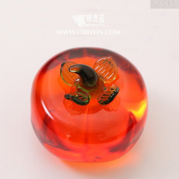 "世子"琉璃柿子擺件