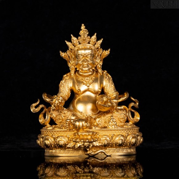 黃財神佛像（10cm）