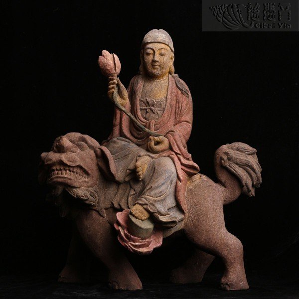 木质文殊菩萨像——金菩提宗师典藏