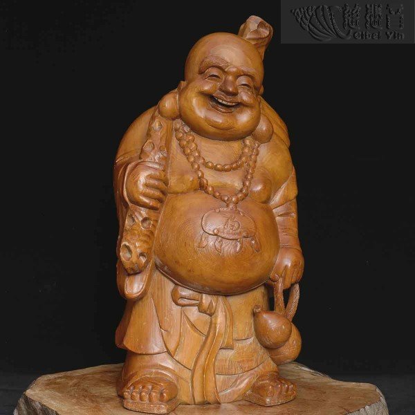 木雕弥勒佛像
