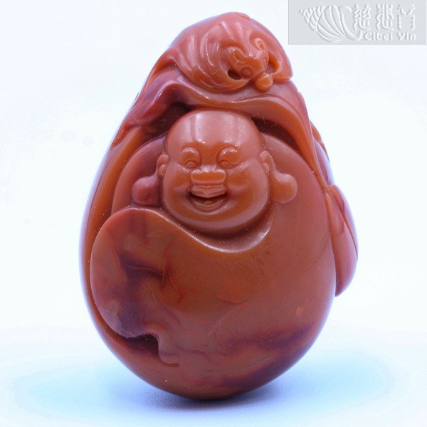 南红弥勒佛挂坠