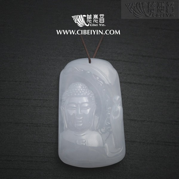 释迦摩尼佛翡翠挂坠-2146