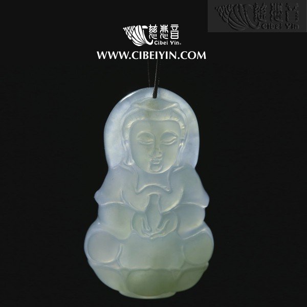 观音菩萨翡翠挂坠翡翠挂坠-2390