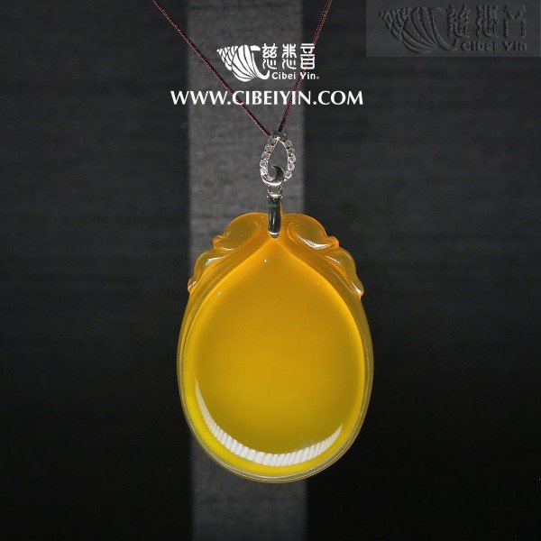 金丝玉金露挂坠