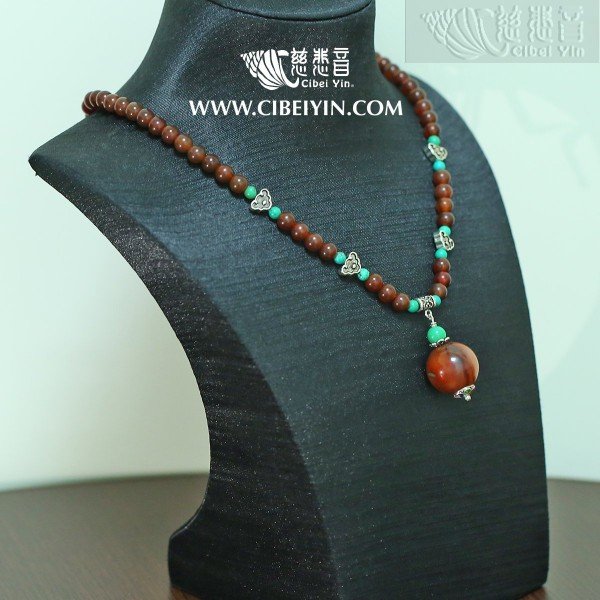 老玛瑙项链 2A-113