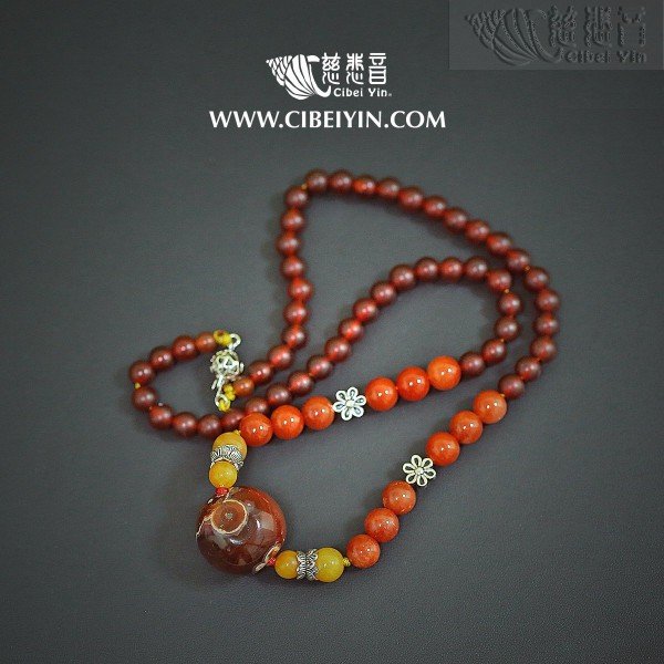 老玛瑙项链 2A-60