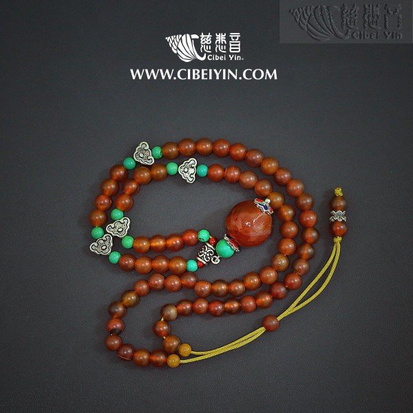 老玛瑙项链 2A-78