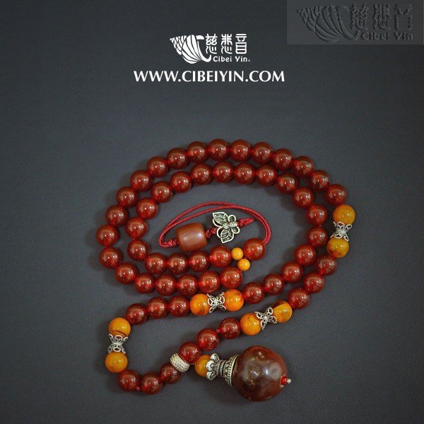 老玛瑙项链 2A-98