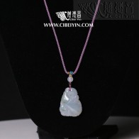 "竹节"翡翠项链-11