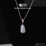 "竹节"翡翠项链-1A