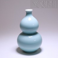 「福禄寿」葫芦宝瓶-16cm粉青